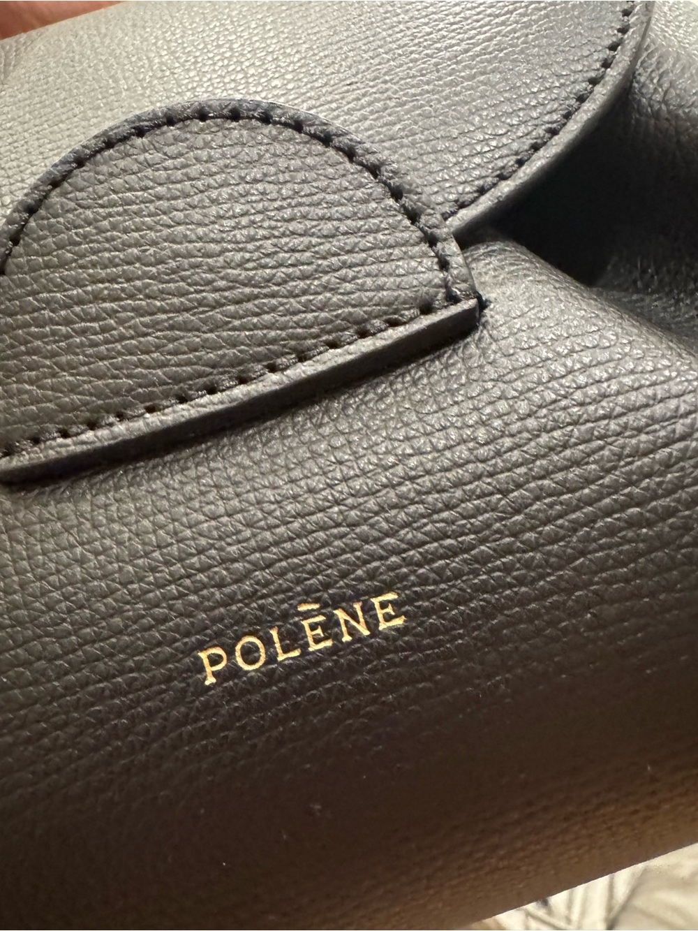 Mini Polene Numero Un Nano Handbag in Black - Picture 4 of 6